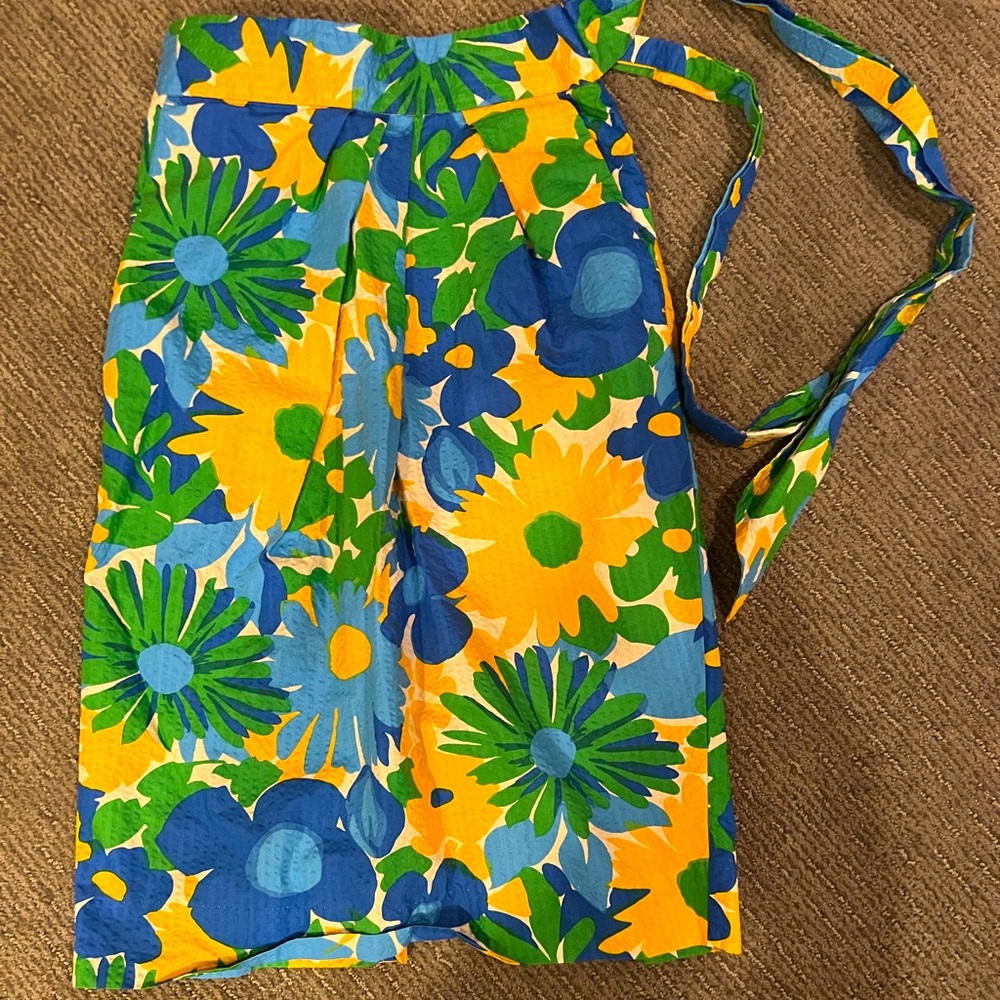 J Crew sz 4 pencil skirt with tie around waist